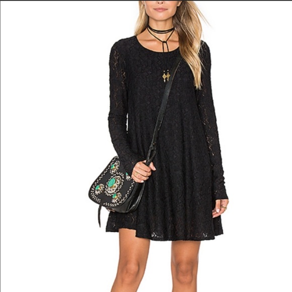 Show Me Your MuMu Dresses & Skirts - Show Me Your Mumu Tyler Lace Tunic Dress Black Sma